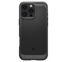 Spigen Rugged Armor MagFit Apple iPhone 16 Pro tok, Matte Black, fekete