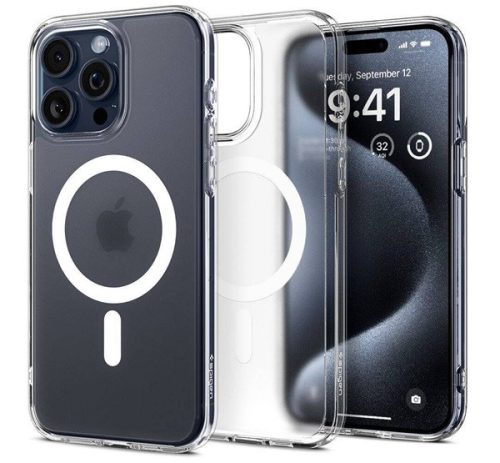 Spigen Ultra Hybrid MagFit Apple iPhone 16 Pro tok, Frost Clear tok, MagSafe, átlátszó