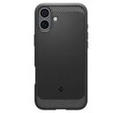 Spigen Rugged Armor MagFit Apple iPhone 16 Plus tok, Matte Black, fekete