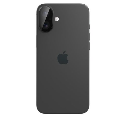 Spigen Glas.tR Optik Apple iPhone 16 Plus/ iPhone 16 Tempered kameravédő fólia, fekete (2db)