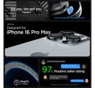 Spigen Enzo Aramid Apple iPhone 16 Pro Max Black Natural tok, fekete