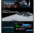 Spigen Ultra Hybrid Apple iPhone 16 Pro Max tok, Frost, fekete