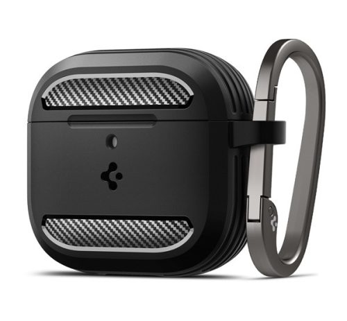 Spigen Rugged Armor AirPods 4 tok, Matte Black, fekete ACS08642