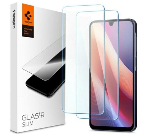 Spigen "Glas.tR SLIM EZ Fit" Samsung Galaxy A16 4G/ A16 5G tempered kijelzővédő fólia felhelyező kerettel (2db)