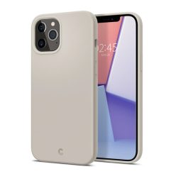   Spigen Silicone Apple iPhone 12 Pro Max tok, Stone, kavicsszürke