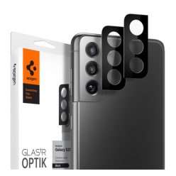   Spigen Glas.TR Optik Samsung G991 Galaxy S21 Tempered kamera lencse fólia, fekete (2db)