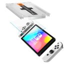 Spigen "Glas.tR EZ FIT" Nintendo Switch OLED tempered kijelzővédő fólia felhelyező kerettel (2db)