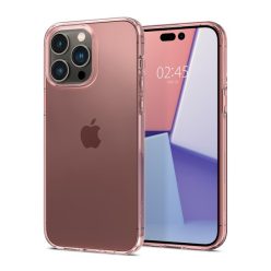   Spigen Crystal Flex Apple iPhone 14 Pro Max tok, Rose Crystal, rózsaszín-átlátszó