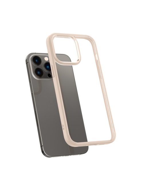 Funda Spigen Crystal Hybrid Para Iphone 14 Pro - Sand Beige