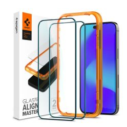   Spigen AlignMaster "Glas.tR" Apple iPhone 14 Pro Tempered kijelzővédő fólia (2db)