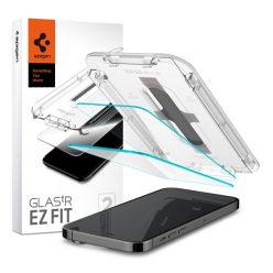   Spigen "Glas.tR SLIM EZ Fit" Apple iPhone 14 Pro tempered kijelzővédő fólia felhelyező kerettel (2db)