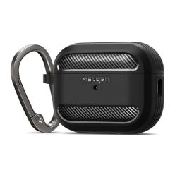 Spigen Rugged Armor Apple Airpods Pro 2 tok, fekete