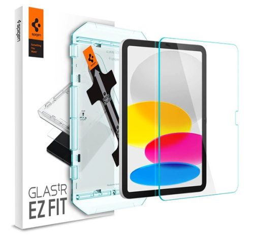 Spigen Glas.tR EZ Fit Apple iPad 10.9" 2022 tempered kijelzővédő fólia felhelyező kerettel