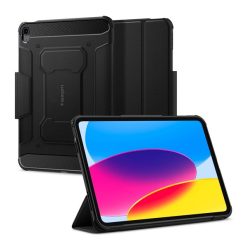   Spigen Rugged Armor Pro Apple iPad 10.9" (2022) oldalra nyíló tok, fekete