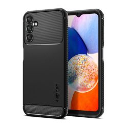   Spigen Rugged Armor Samsung Galaxy A14 tok, Matte Black, fekete