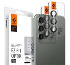 Spigen Ez Fit Optik Samsung Galaxy S23/S23+ Tempered kamera lencse fólia felhelyező kerettel, fekete (2db)