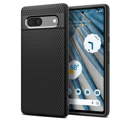 Spigen Liquid Air Google Pixel 7a tok, Matte Black, fekete