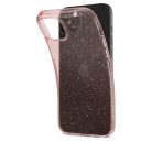 Spigen Liquid Crystal Glitter Apple iPhone 15 Plus tok, csillámos, rózsaszín, átlátszó