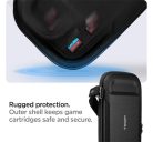 Spigen Rugged Armor Pro Nintendo Switch OLED tok, Airtag tartóval, fekete