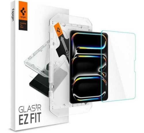 Spigen Glas. tR EZ Fit iPad Pro 11" (2024) tempered glass kijelzővédő fólia felhelyező kerettel