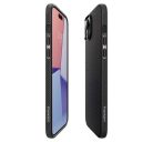 Spigen Liquid Air iPhone 16 Plus tok, Matte Black, fekete ACS08066