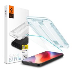   Spigen Glas.tR EZ Fit HD Apple iPhone 16 Pro Max tempered kijelzővédő fólia felhelyező kerettel (1db)