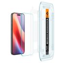 Spigen Glas.tR EZ Fit Apple iPhone 16 Pro tempered kijelzővédő fólia felhelyező kerettel (2db) AGL07928